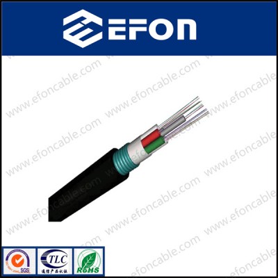 Anti-Rodent Steel Armored Underground Duct 6 Core Optical Fiber Cable